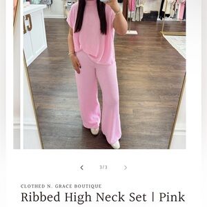 Cute pink boutique set